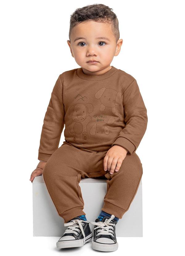 Quimby - Macacão para Bebê Menino Marrom