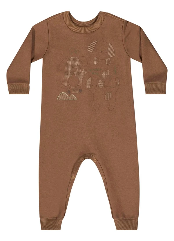 Quimby - Macacão para Bebê Menino Marrom 2