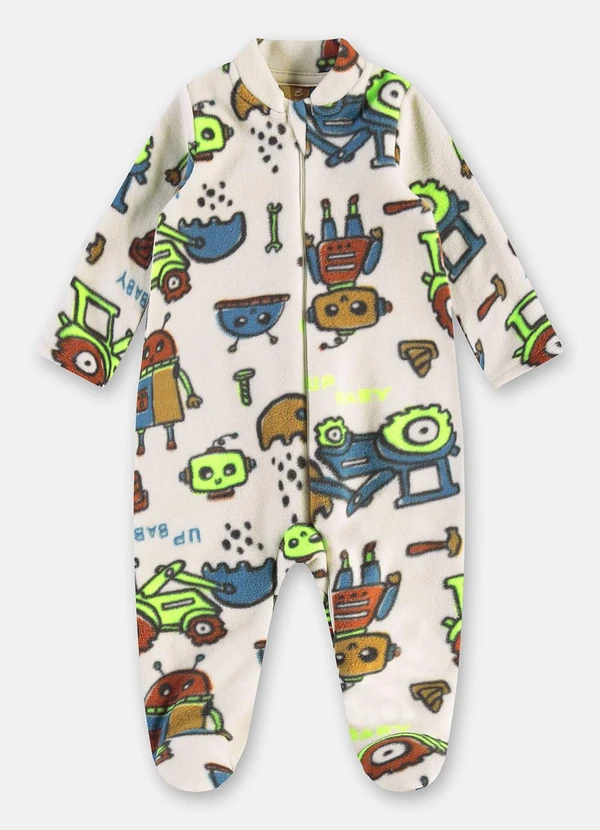 Up Baby - Macacão para Bebê Unissex Bege