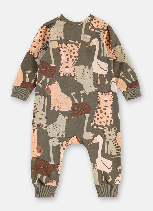 Up Baby - Macacão Saruel Cotton Verde 3