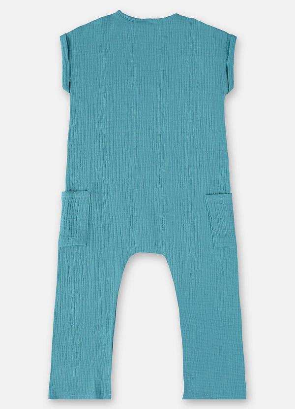 Up Baby - Macacão sem Manga para Menino Azul 3