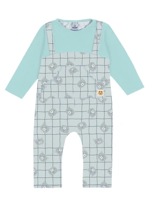 Abrange - Macacão Total Print Baby Verde - ABRANGE