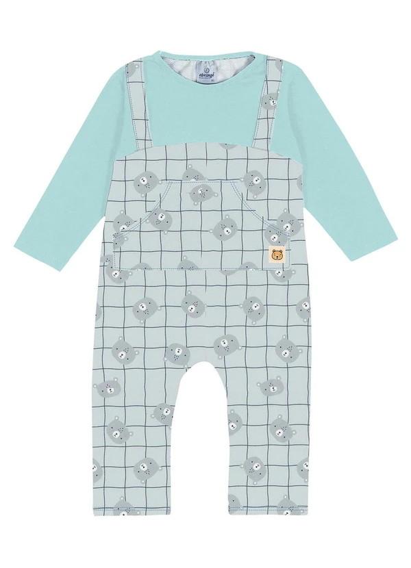 Abrange - Macacão Total Print Baby Verde