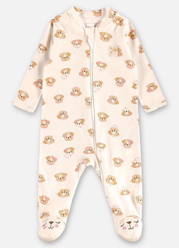 Up Baby - Macacão Unissex Bebê Bege 2