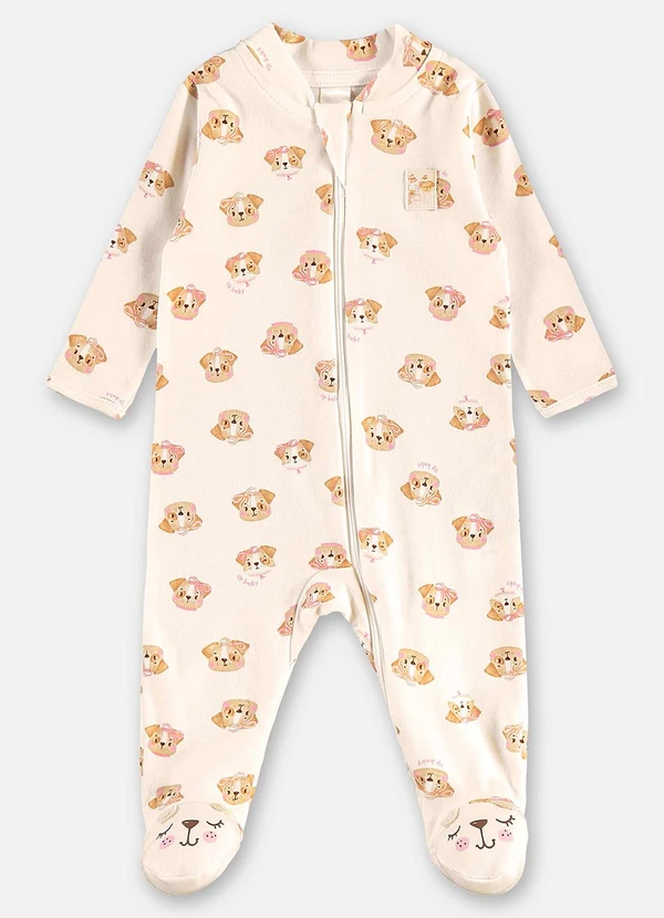 Up Baby - Macacão Unissex Bebê Bege 2