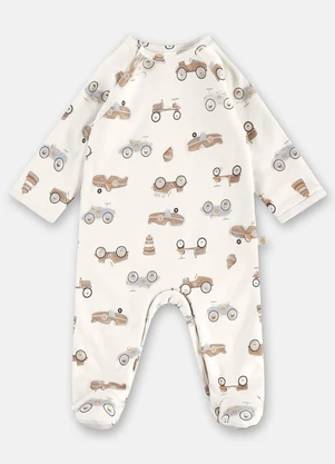 Up Baby - Macacão Unissex para Bebê Bege - UP BABY