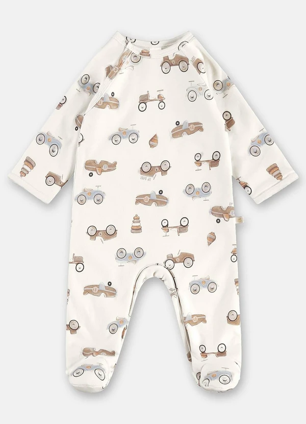 Up Baby - Macacão Unissex para Bebê Bege 2