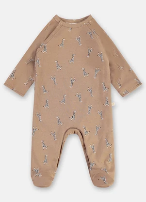 Up Baby - Macacão Unissex para Bebê Marrom - UP BABY