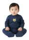 Malwee Kids - Macacão Ursinho Texturizado Areia - variação: Azul Marinho