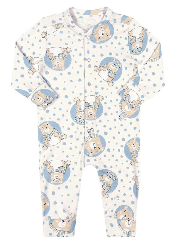 Alenice - Macacão Ursinho Unissex Branco 2