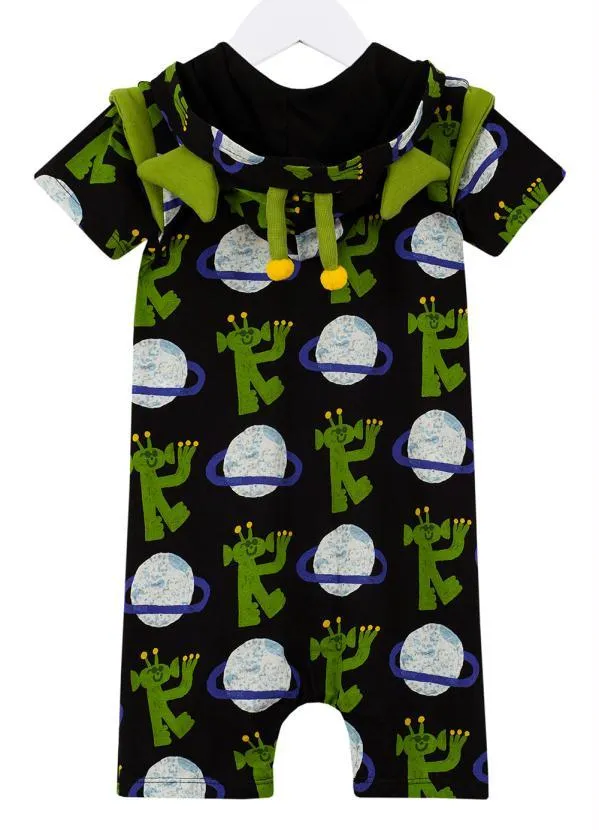 Bento - Macaquinho Bebê de Malha Fantasia Camarada Preto 2