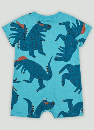 Macaquinho Bebê Menino Estampado Up Baby Azul - UP BABY