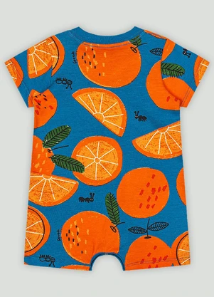 Macaquinho Bebê Menino Estampado Up Baby Azul - UP BABY