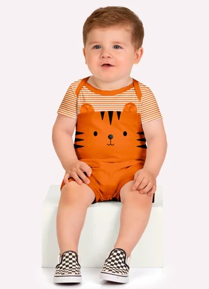 Kyly - Macaquinho Bebê Menino Laranja Laranja - KYLY