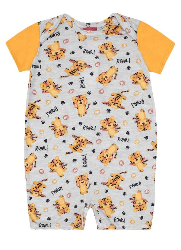 Kyly - Macaquinho Bebê Menino Tigres Cinza 2