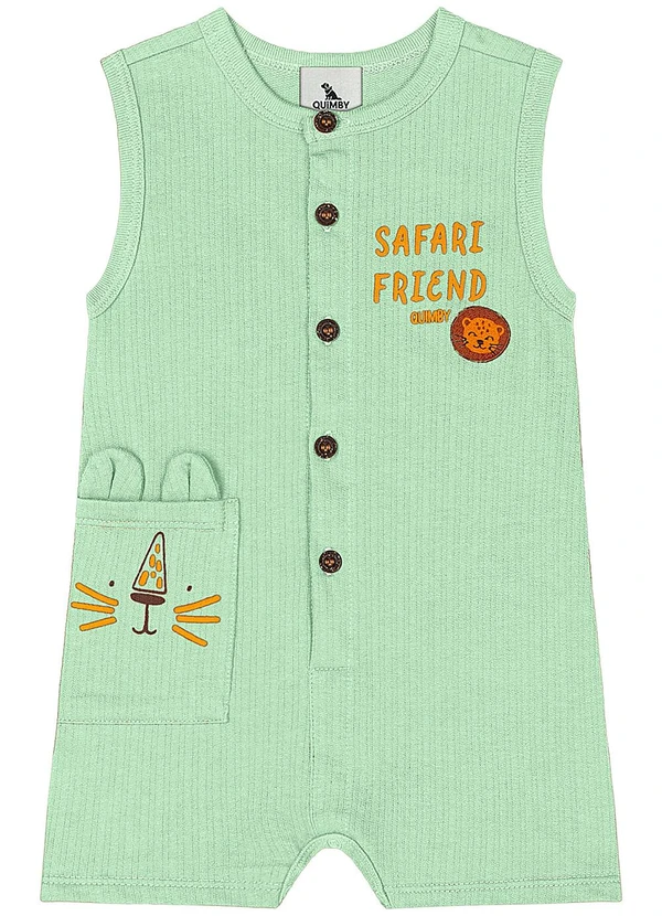 Quimby - Macaquinho Bebê Menino Verde