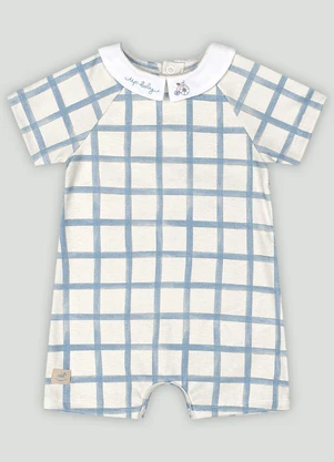 Up Baby - Macaquinho Comfy para Bebê MeninoBranco - UP BABY
