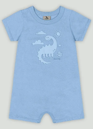 Macaquinho Dino para Bebê Menino Quimby Azul - QUIMBY