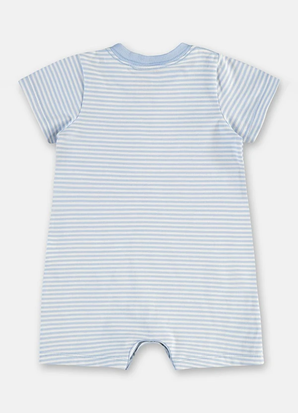 Up Baby - Macaquinho em Cotton para Bebê Menino Azul 2