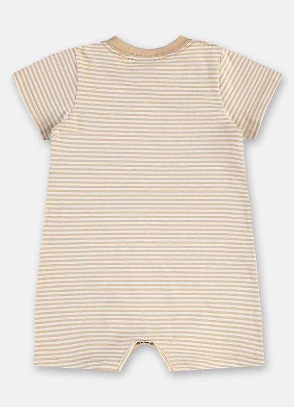Up Baby - Macaquinho em Cotton para Bebê Menino Bege 3