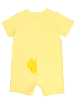 Galinha Pintadinha - Macaquinho em Meia Malha com Aplique Amarelo - GALINHA PINTADINHA