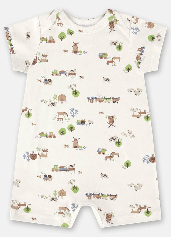 Up Baby - Macaquinho Essentials Bebê Bege