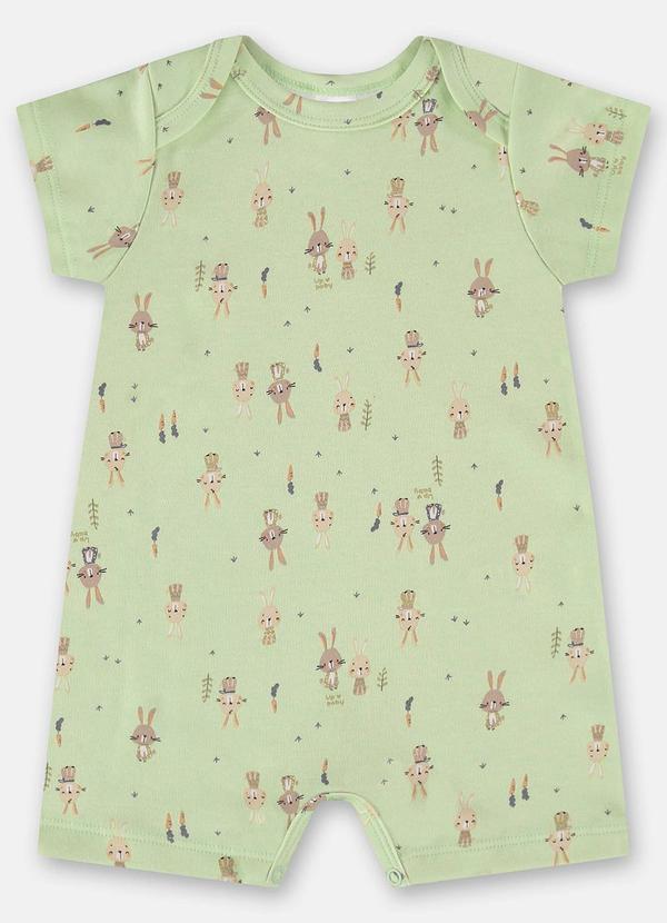 Up Baby - Macaquinho Essentials Bebê Verde