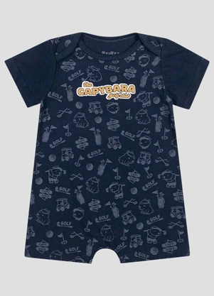 Reirex - Macaquinho Infantil Menino Meia Malha Azul - REIREX