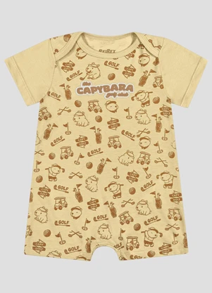 Reirex - Macaquinho Infantil Menino Meia Malha Bege - REIREX
