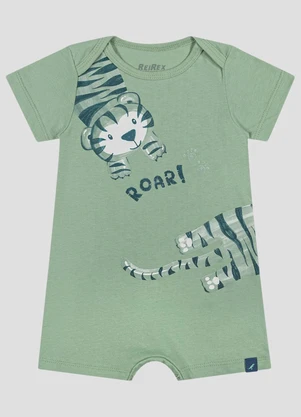 Reirex - Macaquinho Infantil Menino Meia Malha Verde - REIREX