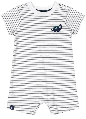 Quimby - Macaquinho Listrado para Bebê Branco - QUIMBY