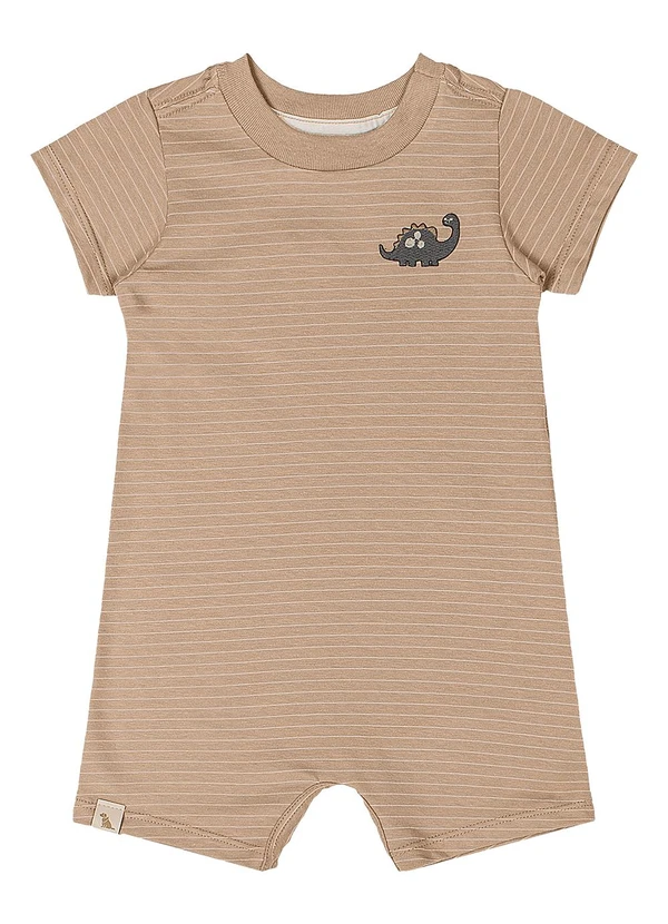 Quimby - Macaquinho Listrado para Bebê Marrom 2