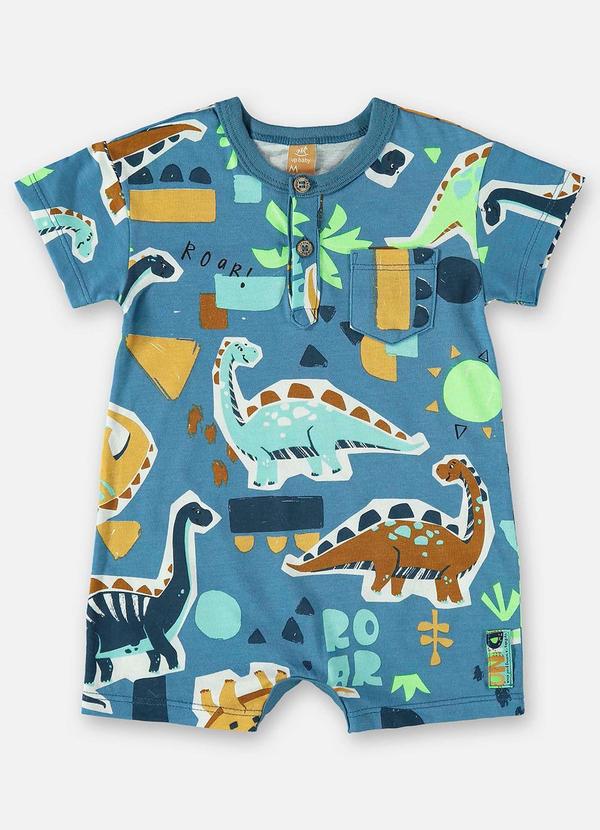 Up Baby - Macaquinho Menino em Meia Malha Azul 2