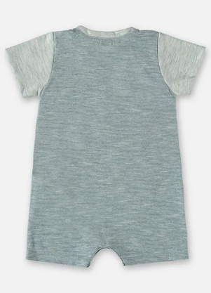 Up Baby - Macaquinho para Bebê Menino Cinza - UP BABY