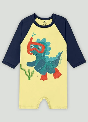Macaquinho para Bebê Menino Up Baby Amarelo - UP BABY