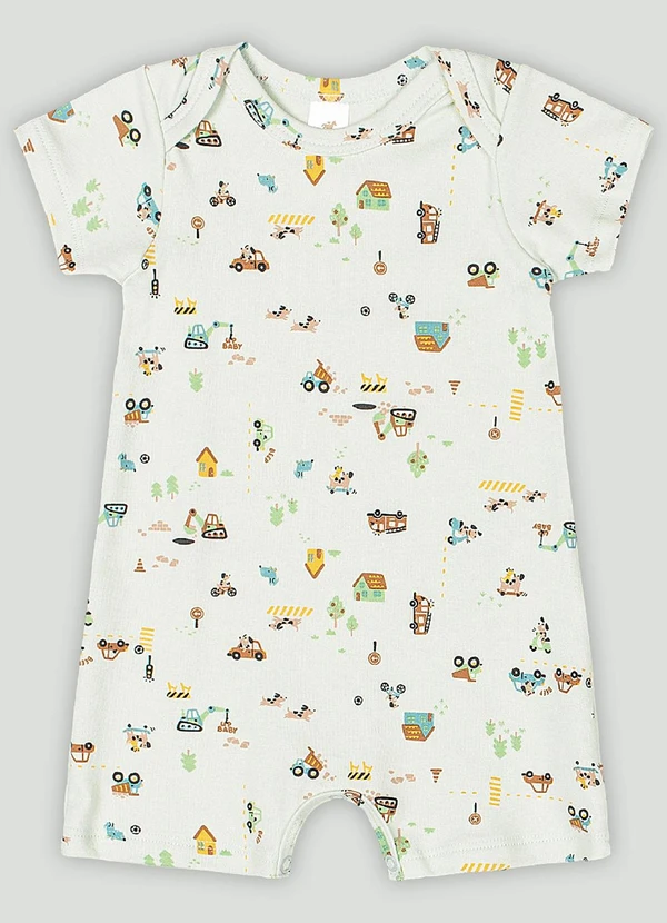 Up Baby - Macaquinho para Bebê Menino Verde