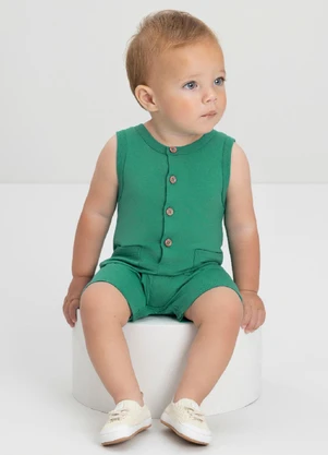 Macaquinho para Bebê Menino Up Baby Verde - UP BABY