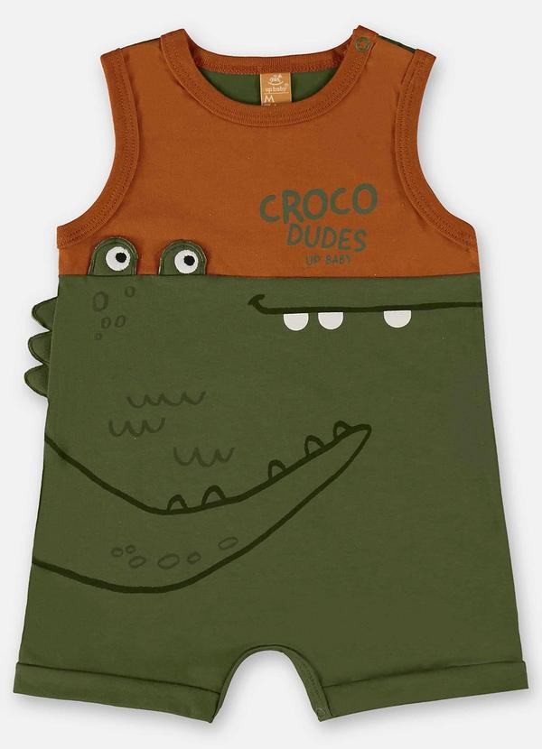 Up Baby - Macaquinho para Bebê Menino Verde