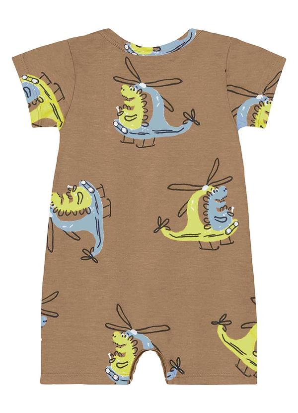 Guloseima - Macaquinho Pijama Bebê Menino Marrom 2