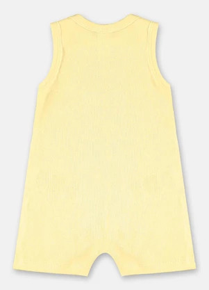 Up Baby - Macaquinho Regata para Bebê Menino Amarelo - UP BABY