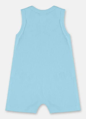 Up Baby - Macaquinho Regata para Bebê Menino Azul - UP BABY