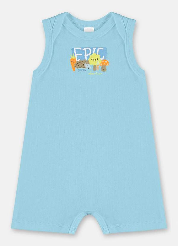 Up Baby - Macaquinho Regata para Bebê Menino Azul