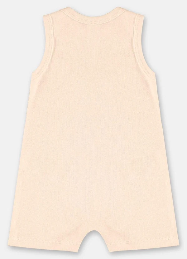 Up Baby - Macaquinho Regata para Bebê Menino Bege 2