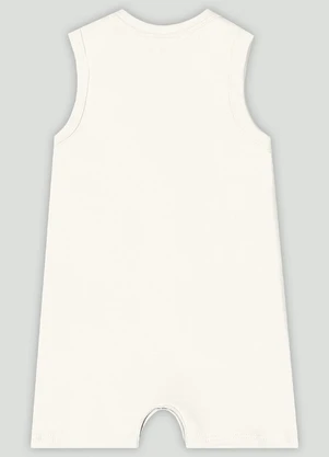 Macaquinho Regata para Bebê Menino Up Baby Branco - UP BABY