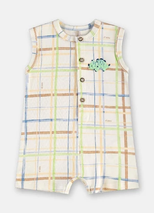 Up Baby - Macaquinho Suedine Comfy Bege - UP BABY