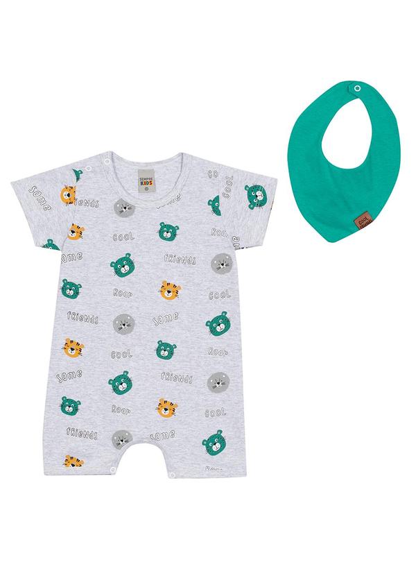 Sempre Kids - Romper Masculino Cotton Mescla