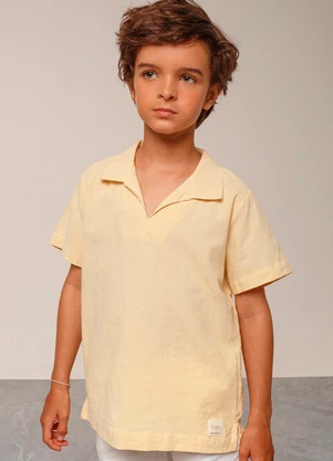 Bugbee - Bata Infantil de Tecido Amarelo - BUGBEE