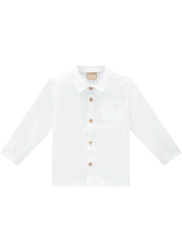 Milon - Camisa Infantil Menino Branco