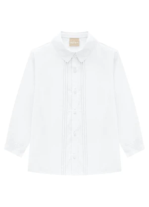 Milon - Camisa Infantil Menino Branco - MILON
