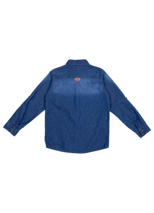Milon - Camisa Infantil Menino Jeans - MILON